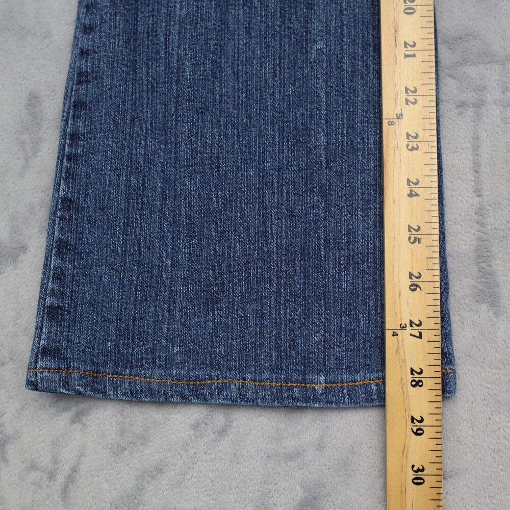 Rocawear Jeans Pants Womens 13 Blue Faded 5 Pocket Bootcut Button Zip Denim - Picture 6 of 16
